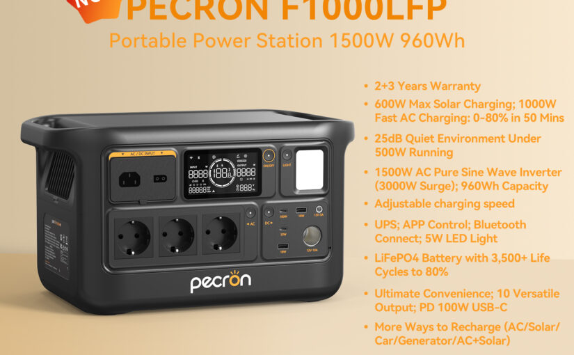 Pecron Europe launches the F1000 LFP